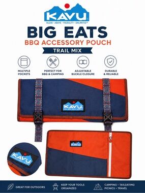 KAVU Big Eats Trail Mix BBQ Tool Organizer NWT Camping Grill Accessory Pouch